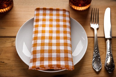 Image of napkin and silverware